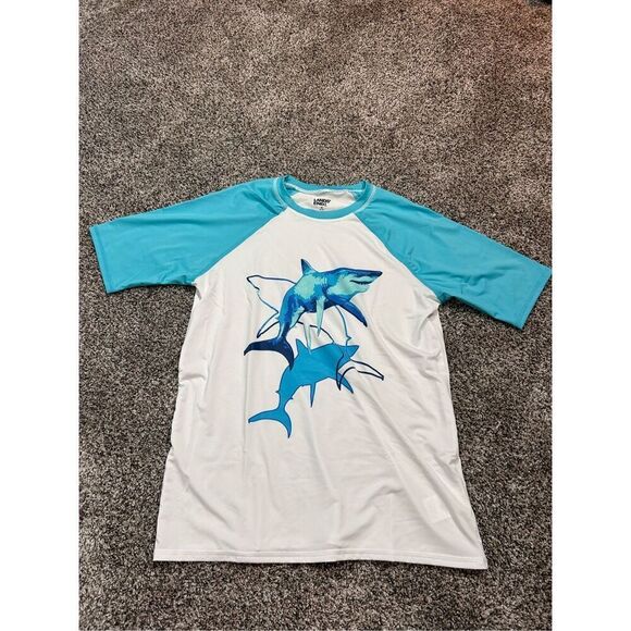 Lands End rash guard size 14-16 husky. C34-1 -2 - Picture 1 of 3